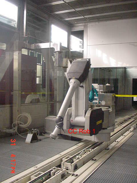 Clearcoat Roboter bei der Arbeit